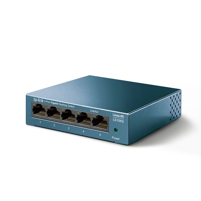 TP-Link 5 Port Desktop/Wallmount Gigabit Ethernet Switch LS105G
