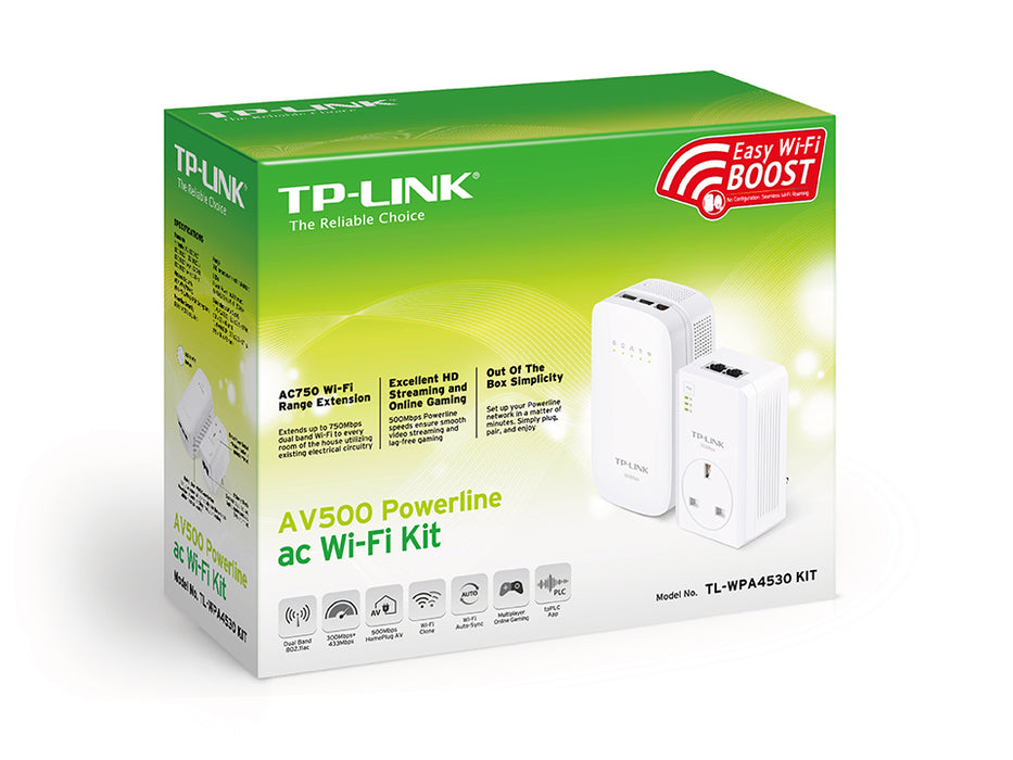 Tp-link Powerline 500 ac Wi-Fi Kit-TL-WPA4530 KIT