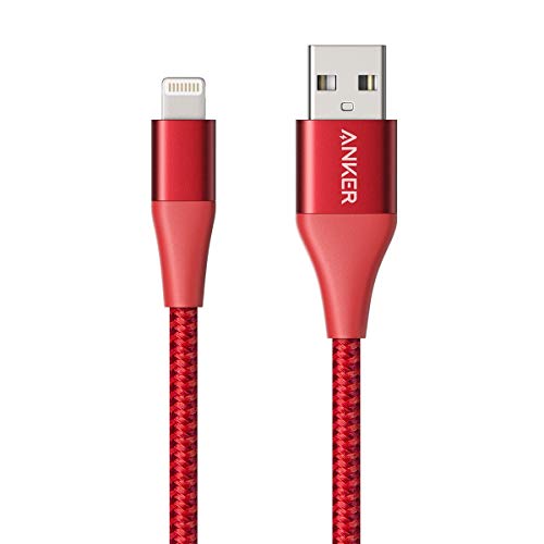 Anker Powerline+ II with lightning connector 6ft Red Iteration 1