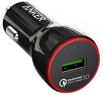PowerDrive+ 1 24W car charger with 1-Port QC 3.0 +Anker 3ft micro USB Cable Black