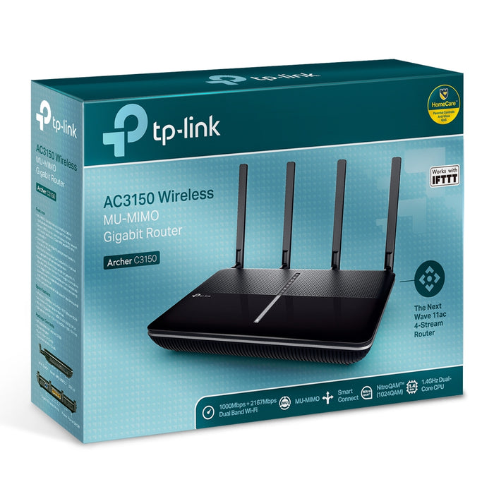TP-Link  MU-MIMO Dual Band Wireless Gigabit Cable Gaming Router-Archer C3150