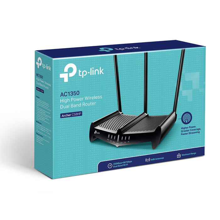 TP-Link AC1350 High Power Wireless Dual Band Router-Archer C58HP