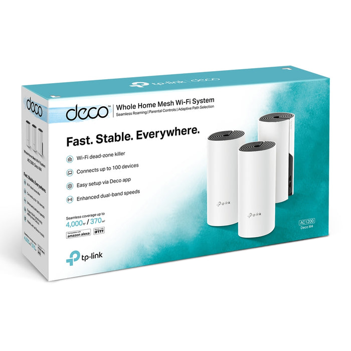 TP-Link Whole Home Mesh Wifi System-Deco M4 AC1200 (3-Pack)