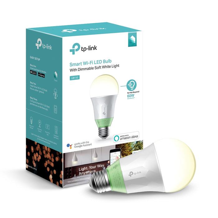 TP-LINK Kasa Smart Wi-Fi LED Light Bulb - White-LB110