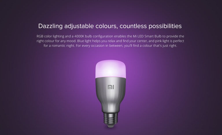 MI LED Smart Bulb (white and color)