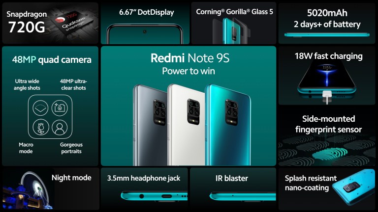 Redmi Note 9S 6 RAM, 128 GB