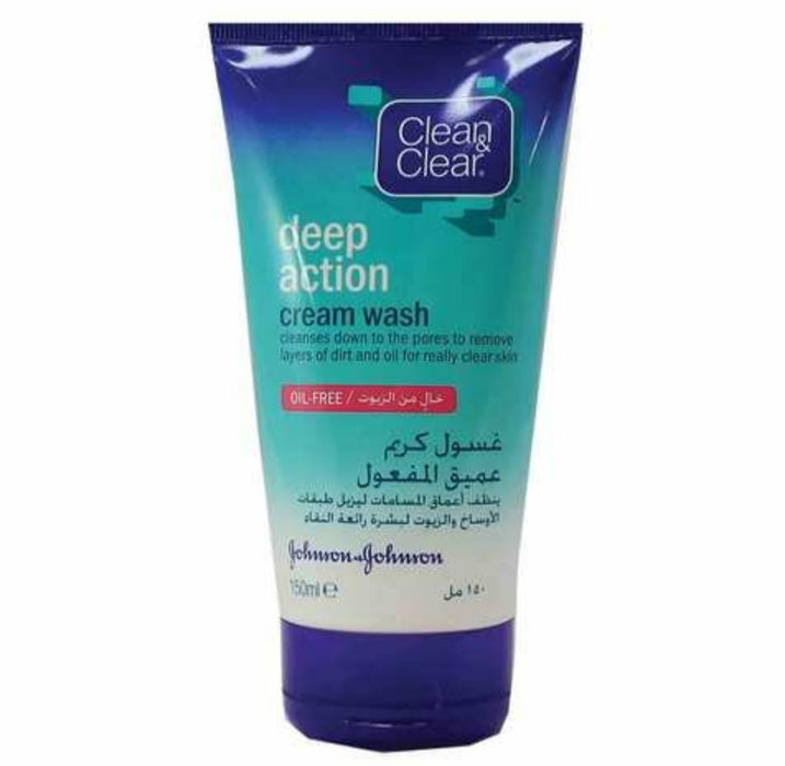 Clean & Clear deep action cream wash